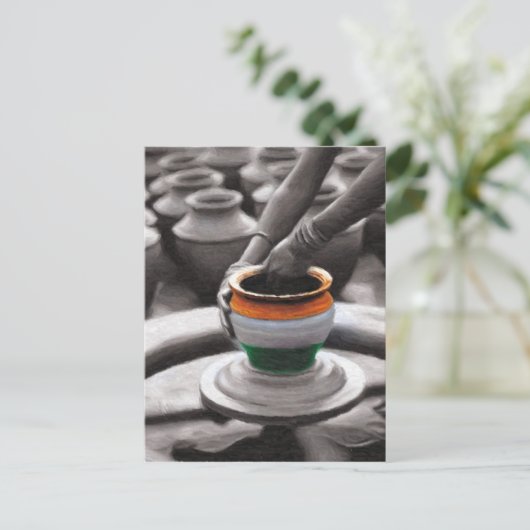 Geist Indiens Postkarte (Stehend Vorderseite)