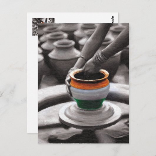 Geist Indiens Postkarte (Vorne/Hinten)