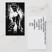 Geist-Jäger tun es in den dunklen Visitenkarten Visitenkarte (Vorne/Hinten)