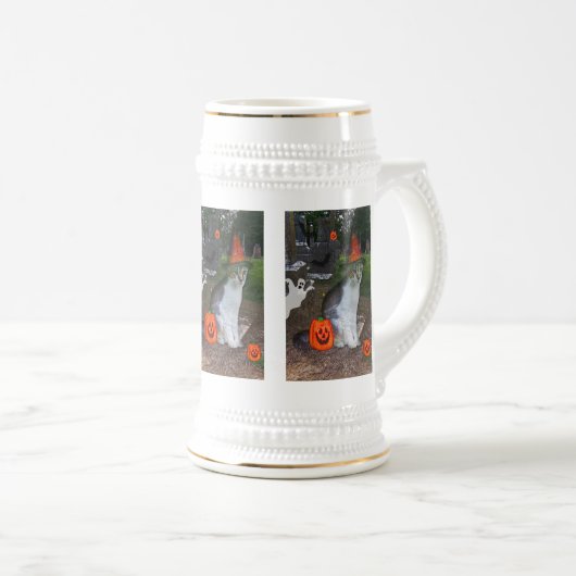 Geist-Katze Bierglas (VorderseiteRechts)