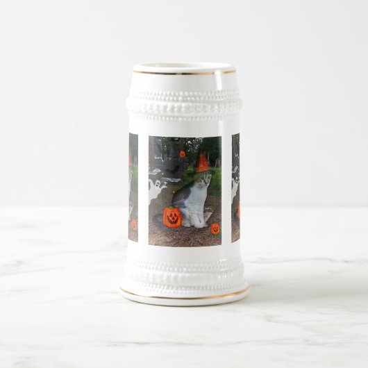 Geist-Katze Bierglas (Mittel)