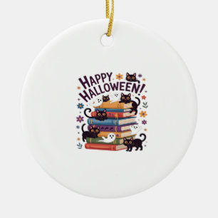 Geist Katzen Bücher Lesende Liebhaber Geschenke Ha Keramik Ornament