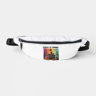 Geist kommt Halloween Spukhaus Hexe Kürbis Bauchtasche