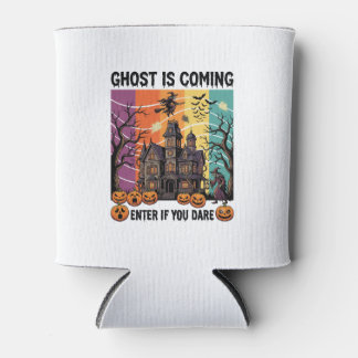 Geist kommt Halloween Spukhaus Hexen Kürbis Dosenkühler