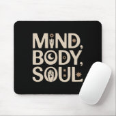 Geist, Körper, Seele, Design, Yoga Meditation Lanc Mousepad (Mit Mouse)