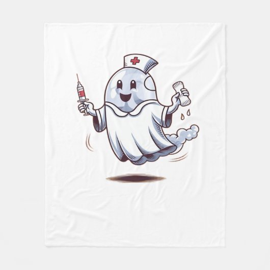 Geist-Krankenschwester Classic T-Shirt Fleecedecke (Vorderseite)