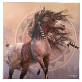 Geist-Kriegers-Kunst-Fliese Fliese (Vorderseite)