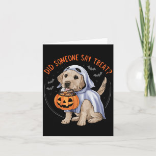 Geist Labrador Welpe Behandelt Halloween Labrador Karte