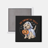 Geist Labrador Welpen Halloween Labrador Hund Magnet (Vorderseite/Rückseite)