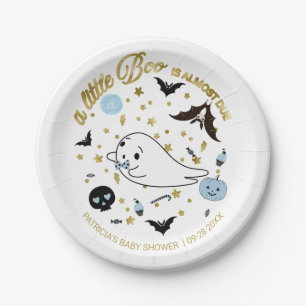 Geist Little Boo Halloween Junge Baby-Party Pappteller