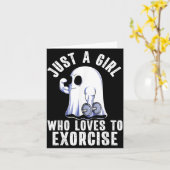 Geist lustiger Fitnessstudio-Workout Bodybuilding Karte (Gelbe Blume)