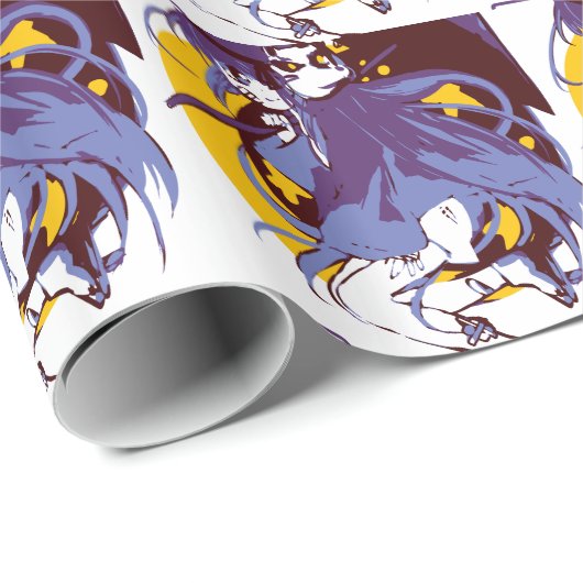 Geist-Mädchen Geschenkpapier (Rolleneckpunkt)