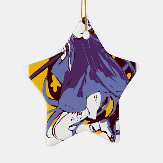 Geist-Mädchen Keramik Ornament (Rechts)