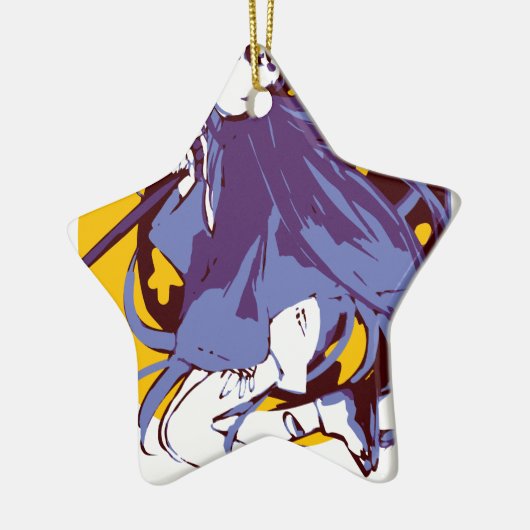 Geist-Mädchen Keramik Ornament (Links)