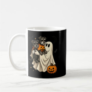 Geist Miniaturschnauzer Hund Halloween Kaffeetasse