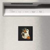 Geist Miniaturschnauzer Hund Halloween Magnet (In Situ (Geschirrspüler))