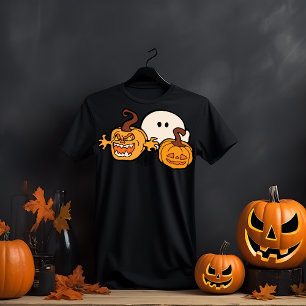 Geist mit Beängstigenden Pumpkin Gesichter Hallowe T-Shirt