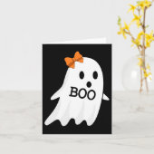 Geist mit Bow-Boo Halloween-Kostüm für Mädchen Kin Karte (Gelbe Blume)