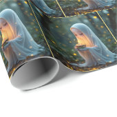 Geist mit einem Geburtstagskuchen Geschenkpapier (Rolleneckpunkt)