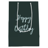 Geist mit einem Geburtstagskuchen Mittlere Geschenktüte (Rückseite)