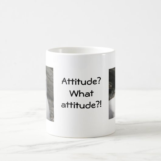 Geist mit Einstellung Kaffeetasse (Mittel)