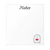 Geist mit Herz Notizblock (Vorderseite)