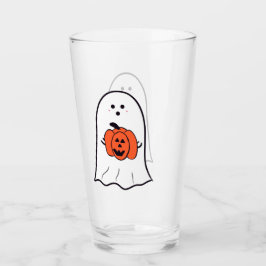 Geist mit Jack-o-Lantern Glas