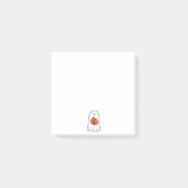 Geist mit Jack-o-Lantern Post-it Klebezettel (Vorderseite)