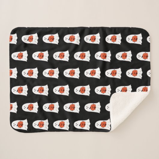 Geist mit Jack-o-Lantern Sherpadecke (Vorderseite (Horizontal))