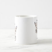 Geist mit kleinen Schmetterlingen Halloween  Kaffeetasse (Mittel)