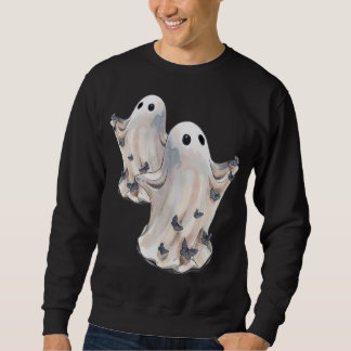 Geist mit kleinen Schmetterlingen Halloween  Sweatshirt