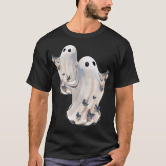 Geist mit kleinen Schmetterlingen Halloween  T-Shirt