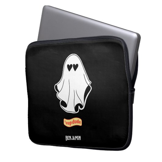 Geist mit Liebe Augen 'sup Typ Anpassbar Laptopschutzhülle (Vorderseite Links)