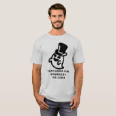 Geist mit oberem Hut und spanischem Text T-Shirt (Vorne ganz)