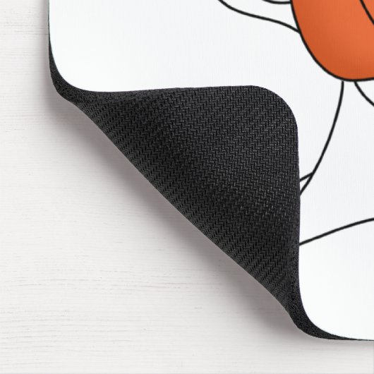 Geist mit Orange Pumpkin Mousepad (Ecke)