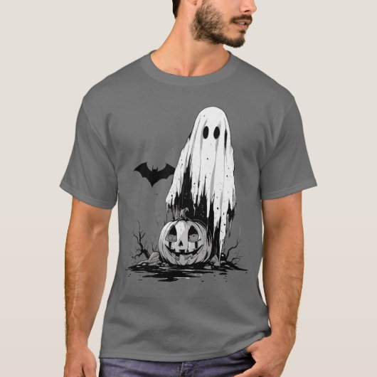 Geist mit Pumkin T-Shirt (Vorderseite)