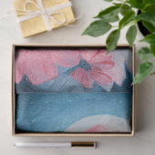 Geist mit rosa Bow-Dekoupage Seidenpapier (Geschenk)