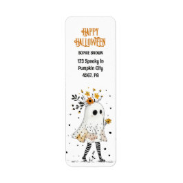 Geist mit Sonnenblumen Whimsical Halloween-Adresse