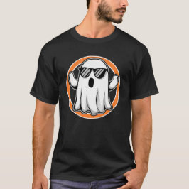 Geist mit Sonnenbrille Halloween-Stimmung T-Shirt