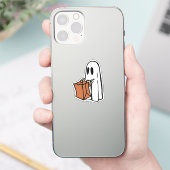 Geist mit Taschentuch oder Treatbrownie Aufkleber (Telefon)