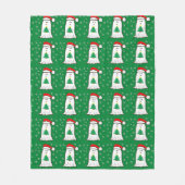 Geist mit Weihnachtsbaum Fleecedecke (Vorderseite)