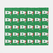 Geist mit Weihnachtsbaum Fleecedecke (Vorderseite (Horizontal))