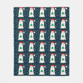 Geist mit Weihnachtsbaum Fleecedecke (Vorderseite)