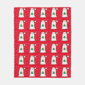 Geist mit Weihnachtsbaum Fleecedecke (Vorderseite)