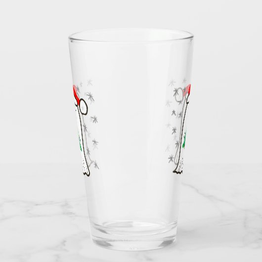 Geist mit Weihnachtsbaum Glas (Links)