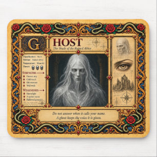 Geist, mittelalterliche Bestiarien-Kunst Mousepad