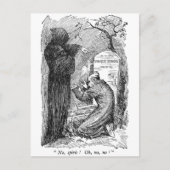 Geist nein! (mit Text) Postkarte (Vorderseite)