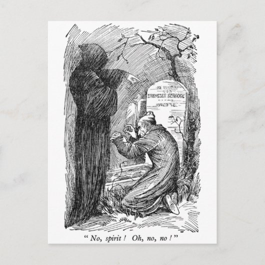 Geist nein! (mit Text) Postkarte (Vorderseite)