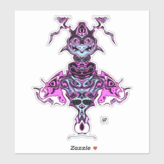 Geist (oder sehr seltsames Huhn) v2 Aufkleber (Blatt)