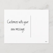 Geist-Party-Halloween-Postkarte, schwarz Feiertagspostkarte (Rückseite)